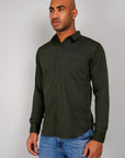 Plain Cotton Shirt Mehandi