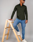 Plain Cotton Shirt Mehandi