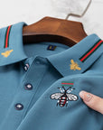 Luxurious Bee Emblem Signature Collar Polo T-Shir