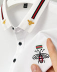 Luxurious Bee Emblem Signature Collar Polo T-Shir