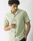 Green Popcorn Half Sleeve Shirt