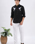 Midnight Swallow Embroidered Premium Shirt