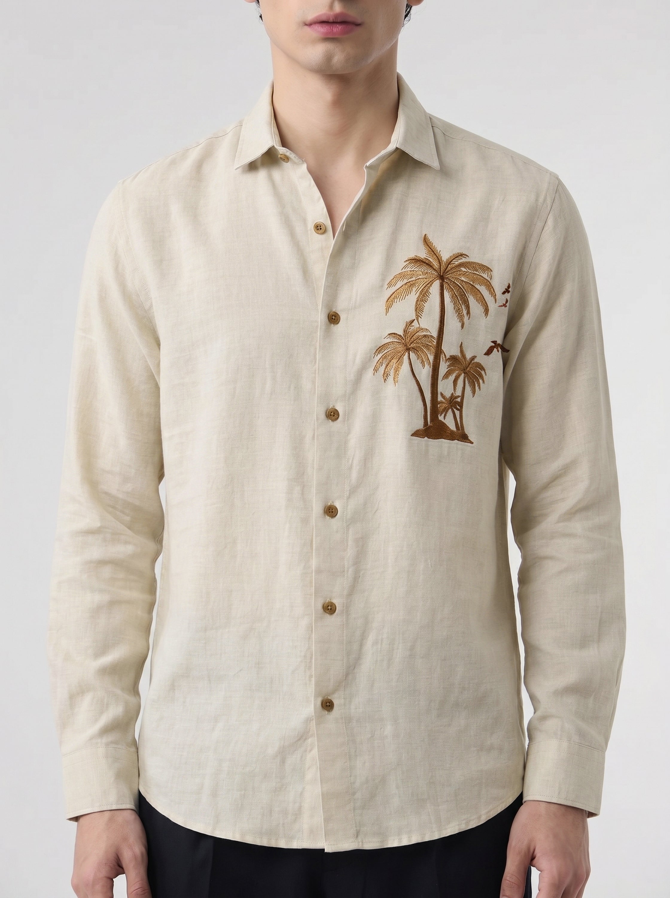 Tropical Sands Premium Embroidered Shirt