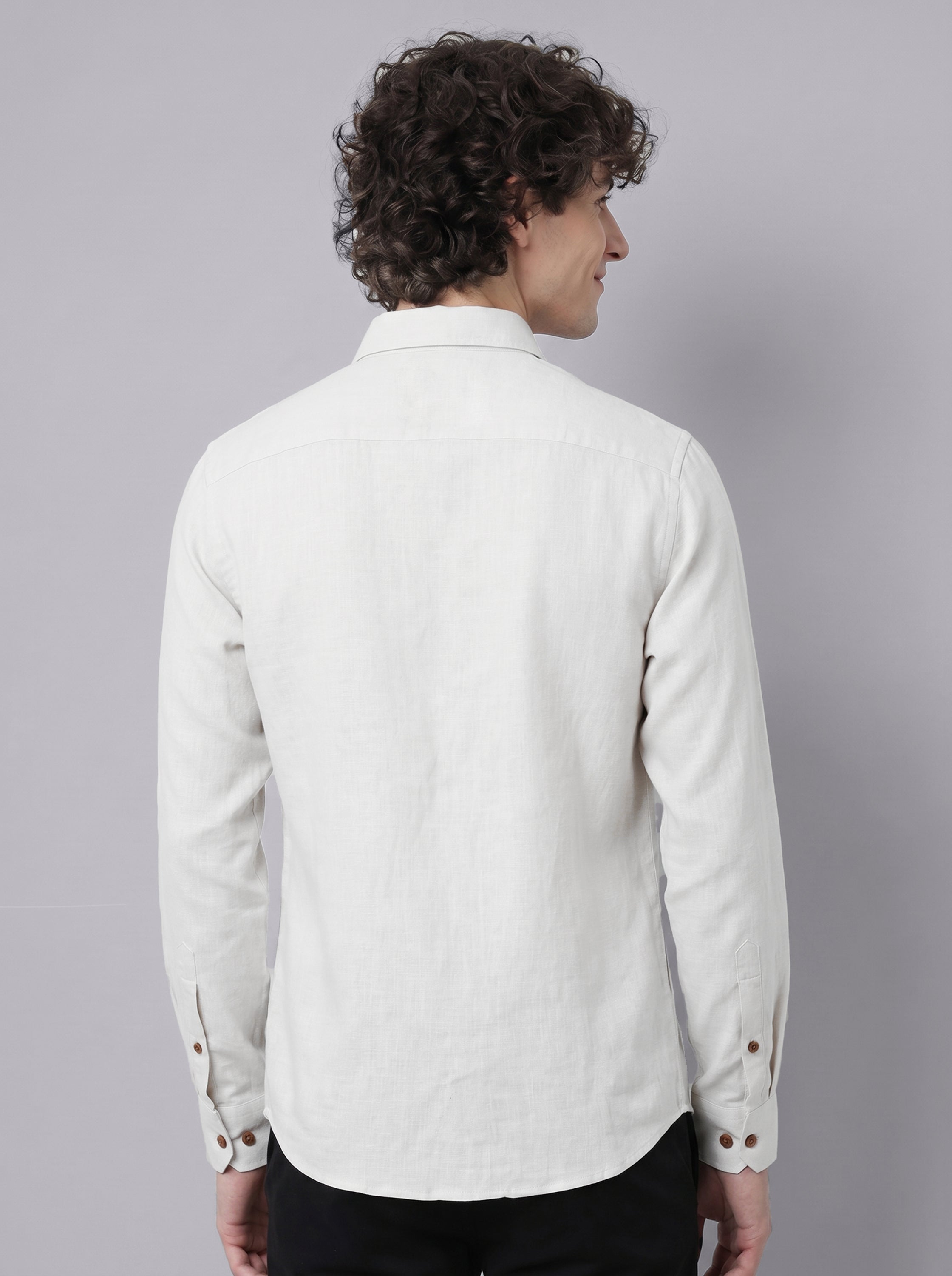 Golden Perch Embroidered Cotton Shirt