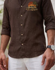 Sunset Drive Premium embroidered-shirt