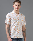 Regular Fit Printed Spread Collar Beach Wear Shirt