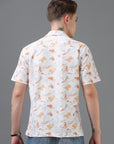 Regular Fit Printed Spread Collar Beach Wear Shirt