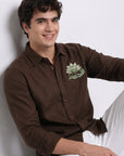 Lotus Aura Premium Embroidery   Shirt