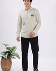 Wanderlust Sketch Premium  Embroidered Shirt