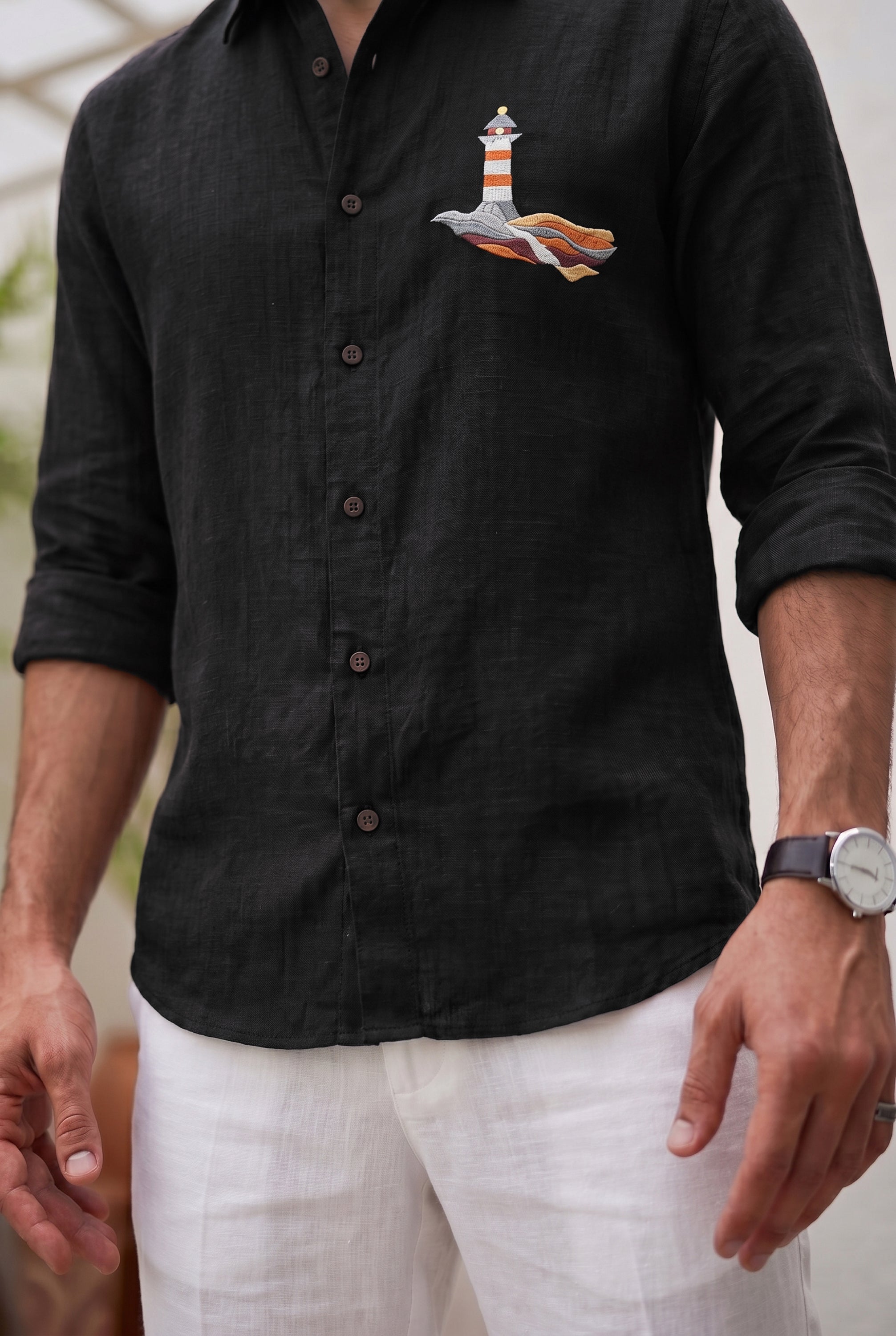 Coastal Beacon Premium Embroidery  Shirt