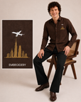 Skyline & Airplane Full Sleeve Casual Shirt