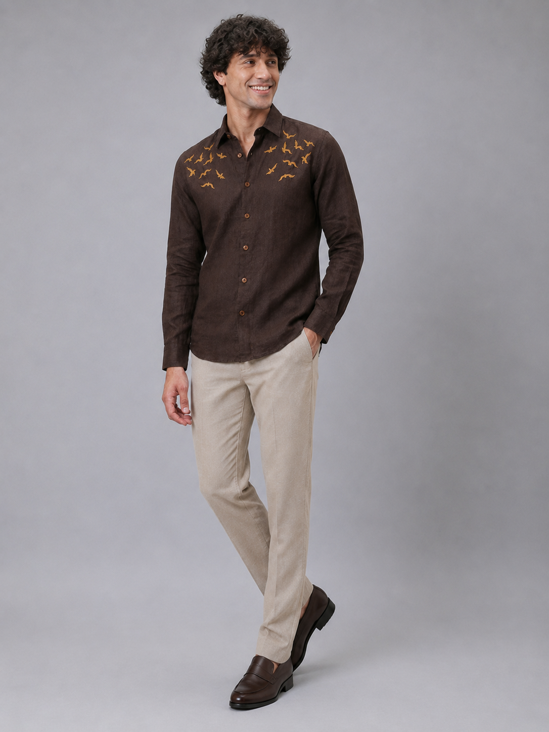 Flying Birds Full Sleeve Casual Shirt