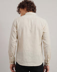 Coffee Tales Embroidery  Linen Shirt