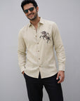 Ivory Stallion Premium  Embroidered Shirt