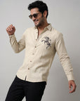 Ivory Stallion Premium  Embroidered Shirt