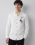 Prism Stag Premium Embroidery  Shirt