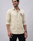 Ivory Stallion Premium  Embroidered Shirt