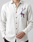 Prism Stag Premium Embroidery  Shirt