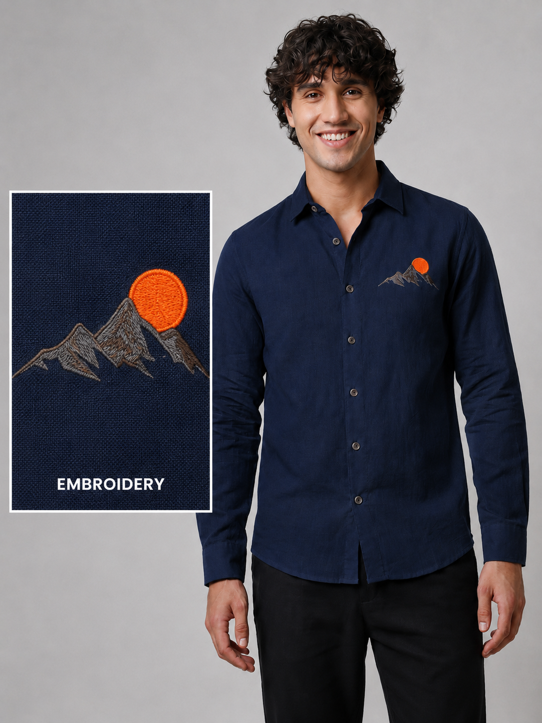 Mountain Sunset Full Sleeve Casual Shirt
