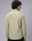 Tropical Horizon Embroidery  Sage Green Shirt
