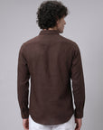 Earthwood Premium Brown  Embroidered Shirt