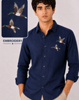 Wild Flight Embroidered Cotton Shirt