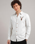 Nordic Stag Premium Embroidery  Shirt