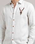 Nordic Stag Premium Embroidery  Shirt