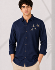 Sky Wanderer Embroidered Cotton Shirt