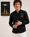 Skyline Voyage Premium Embroidered  Shirt