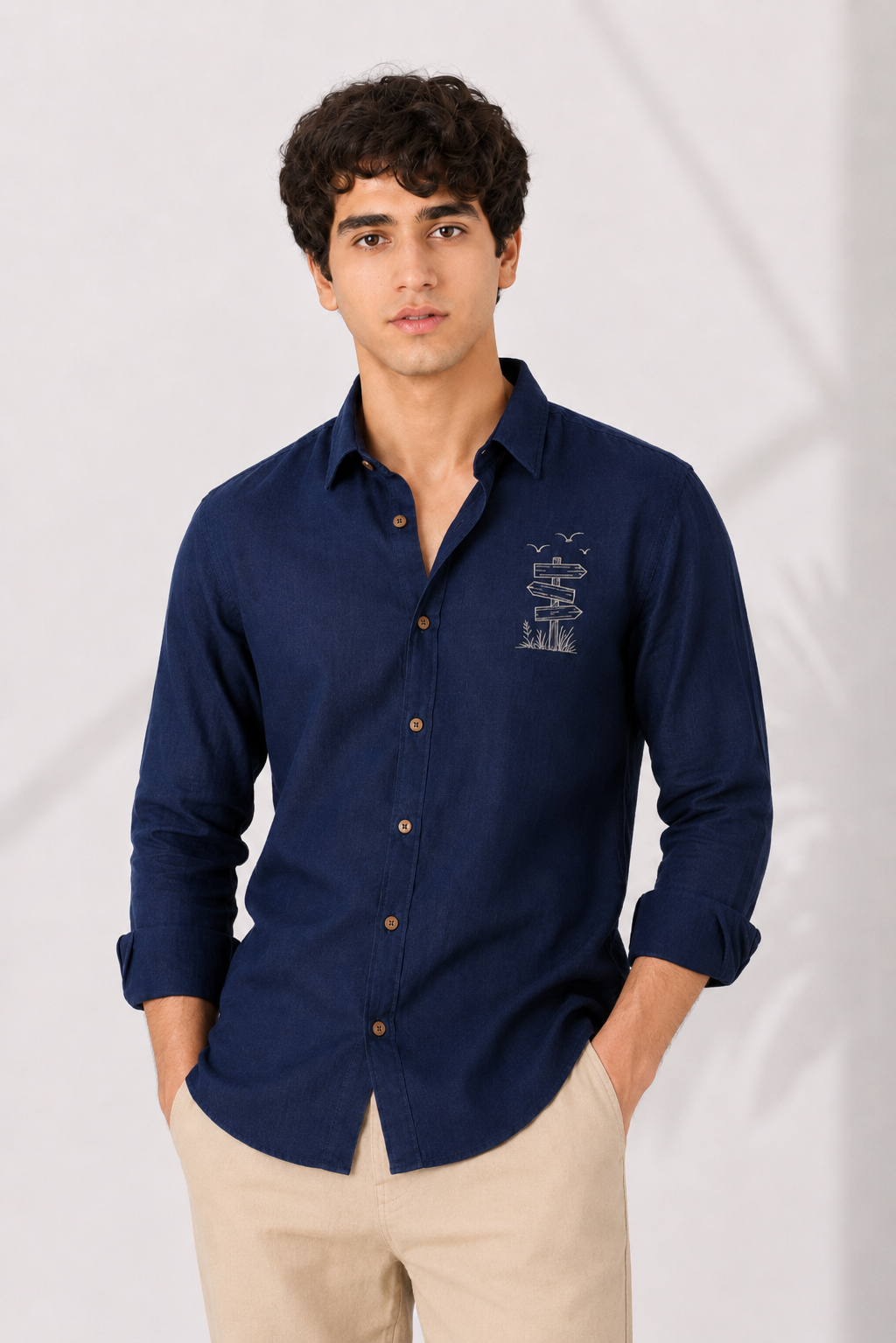Wayfinder Embroidered Cotton Shirt