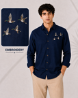Sky Wanderer Embroidered Cotton Shirt
