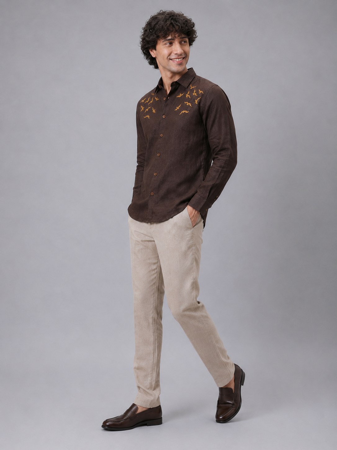 Flying Birds Full Sleeve Casual Shirt