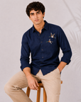 Wild Flight Embroidered Cotton Shirt