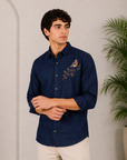 Songbird Embroidered Cotton Shirt