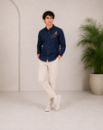 Songbird Embroidered Cotton Shirt