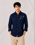 Sky Wanderer Embroidered Cotton Shirt