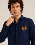 Tropical Sunset Palm Full Sleeve Casual Shirt