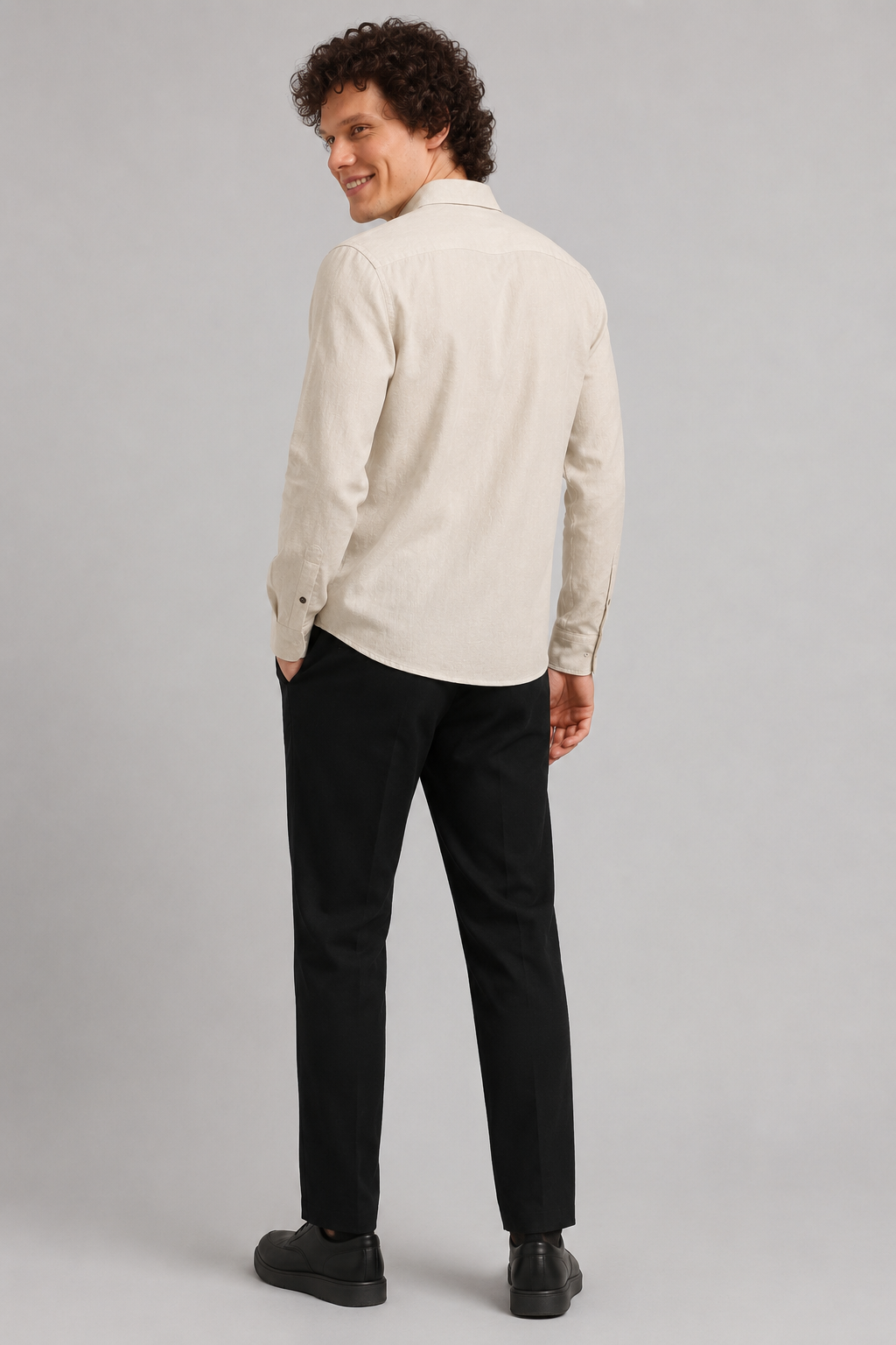 Deer Head Full Sleeve Casual Shirt