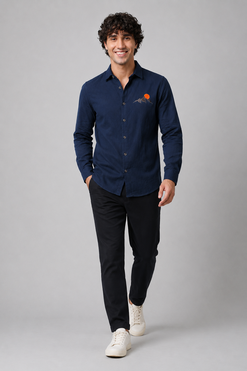 Mountain Sunset Full Sleeve Casual Shirt