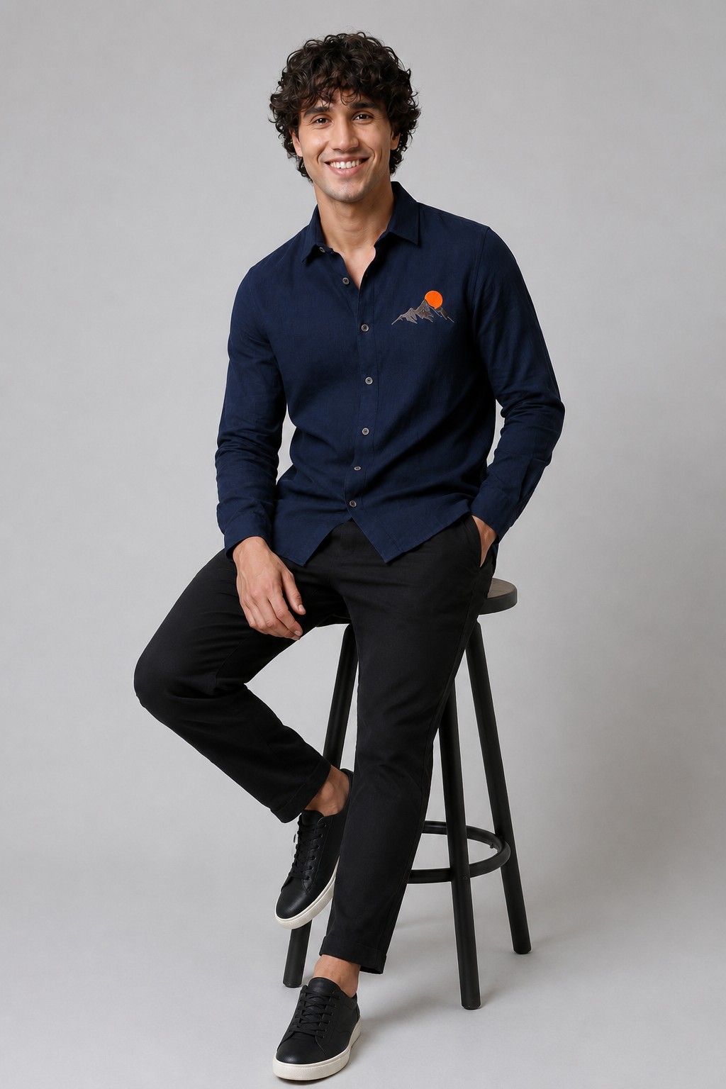 Mountain Sunset Full Sleeve Casual Shirt
