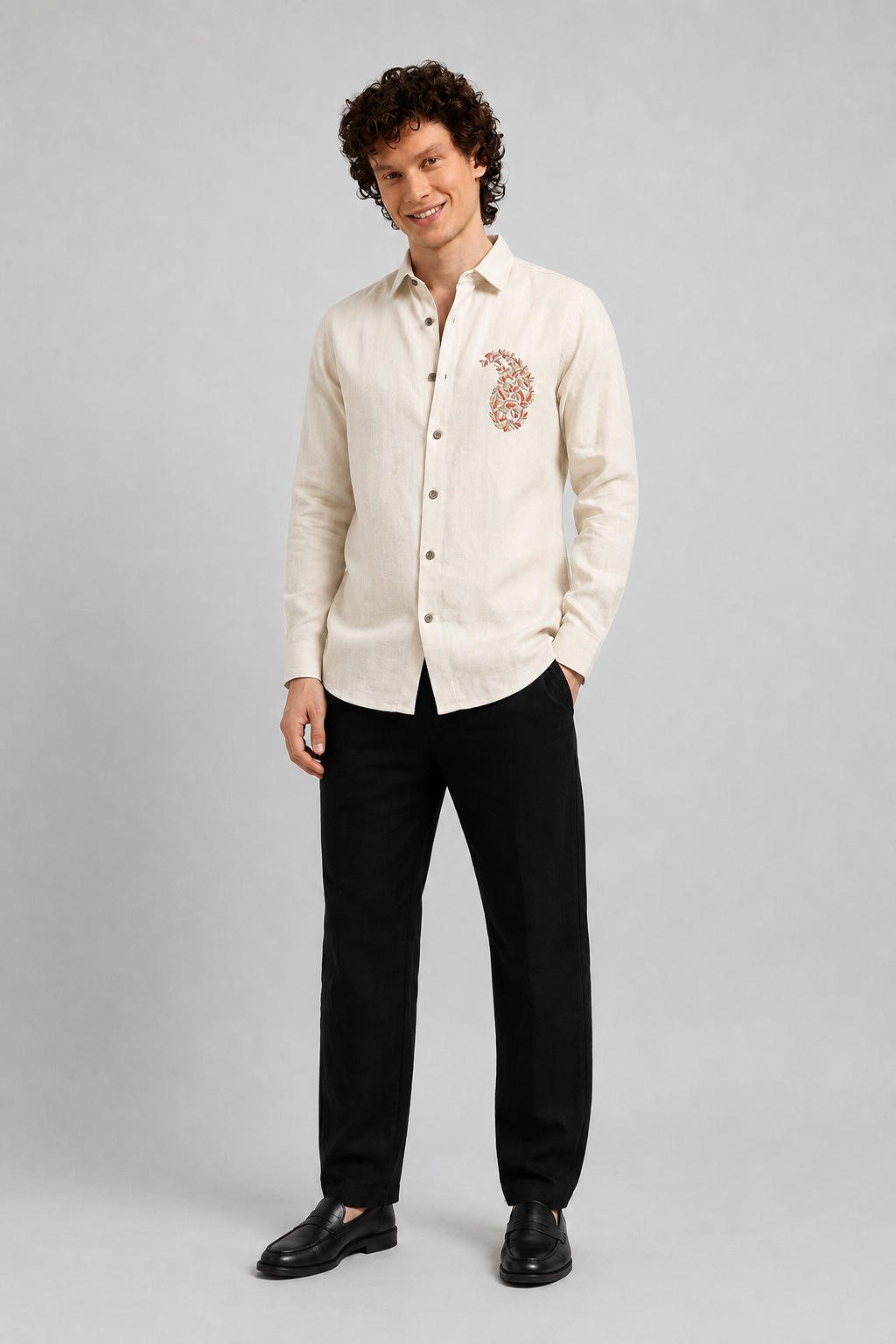 Paisley Floral Full Sleeve Casual Shirt