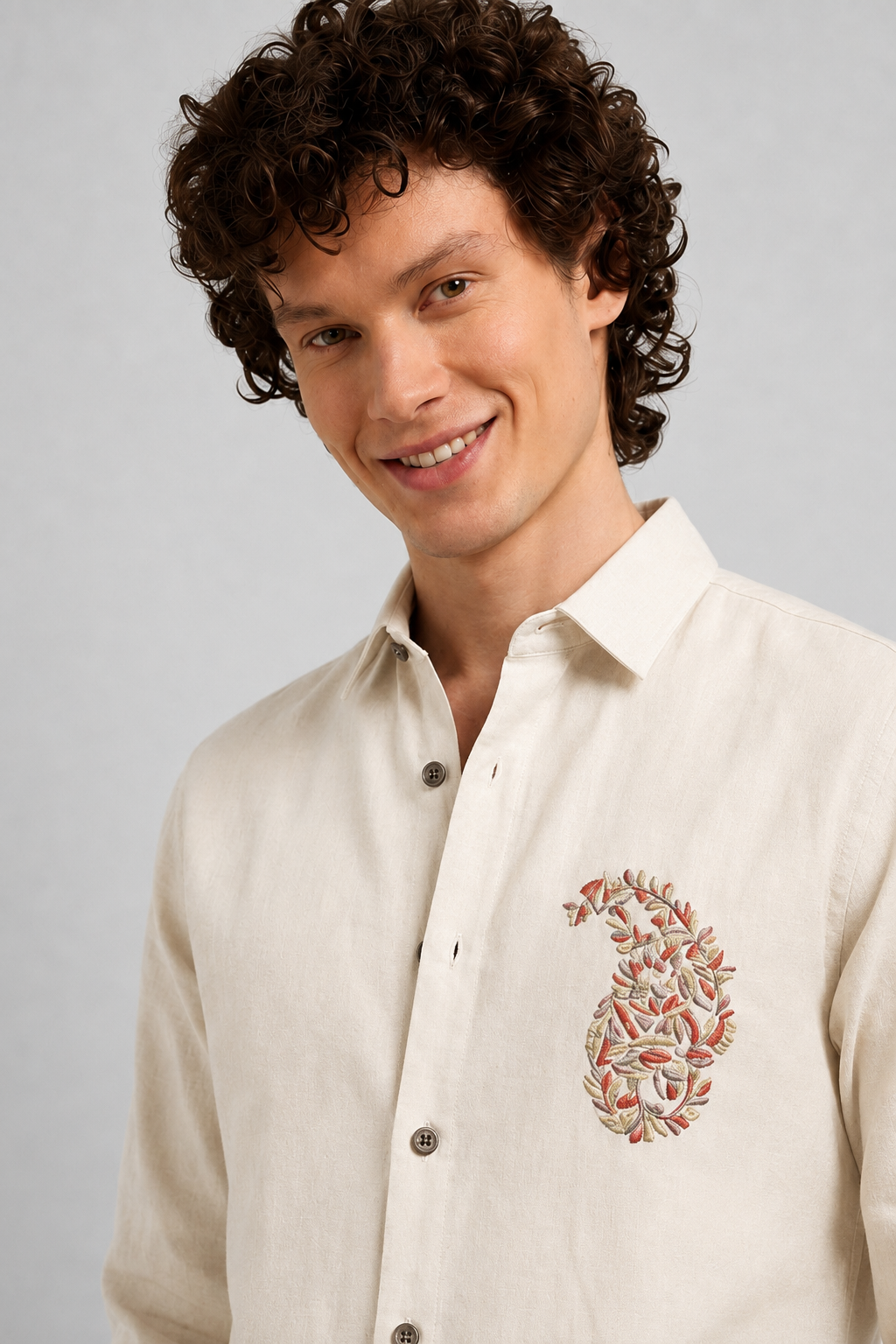 Paisley Floral Full Sleeve Casual Shirt