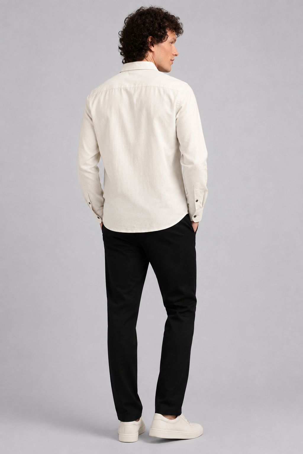 Coffee &amp; Chill Bear Full Sleeve Casual Shirt