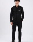 Tropical Houseboat & Palm Tree Full Sleeve Casual Shirt