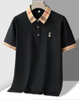 Burberry Black Cotton Half Sleeve T-Shirt