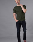 Round Neck T-Shirt Olive