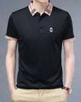 Burberry Black Cotton Half Sleeve T-Shirt