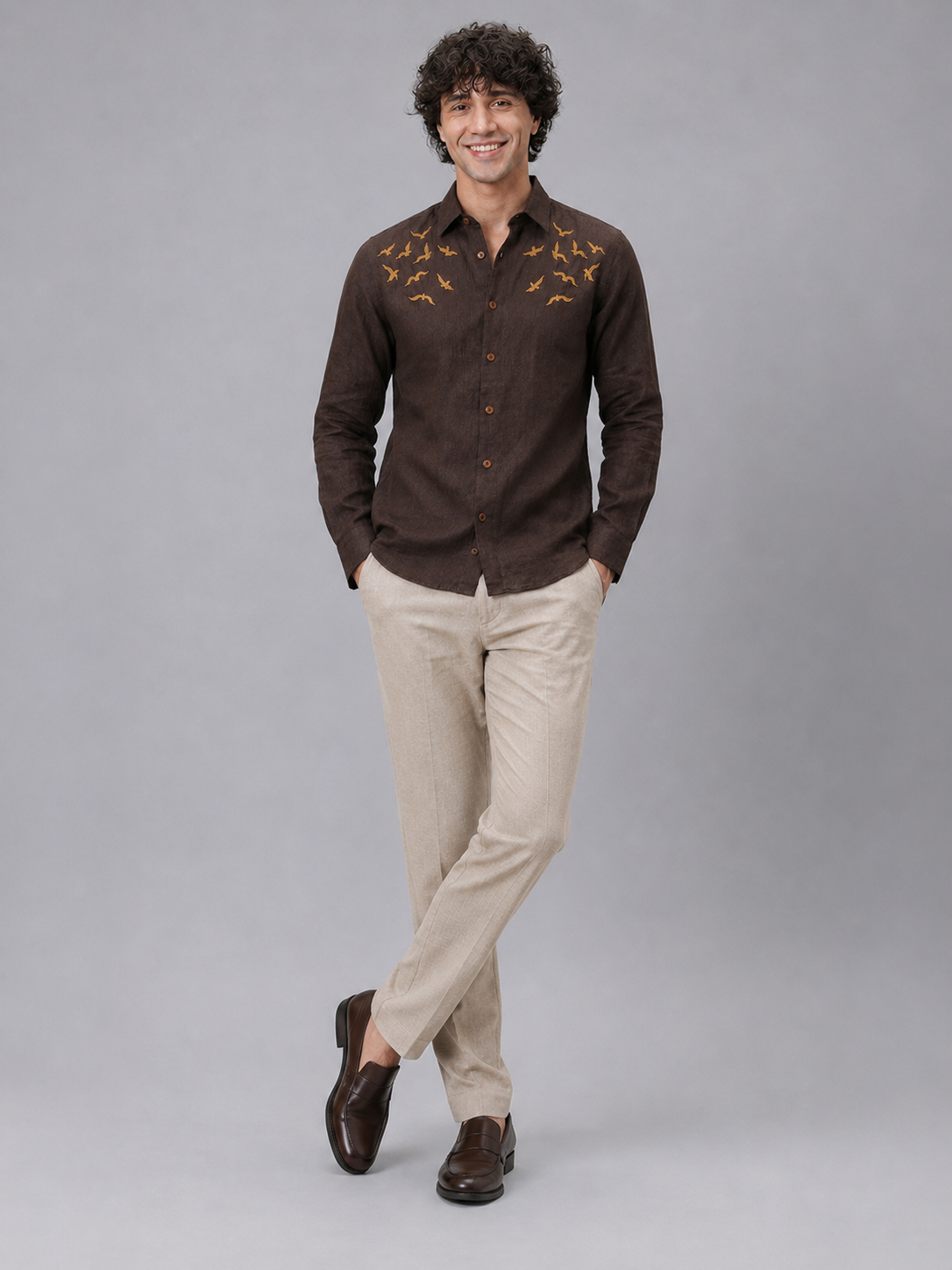 Flying Birds Full Sleeve Casual Shirt