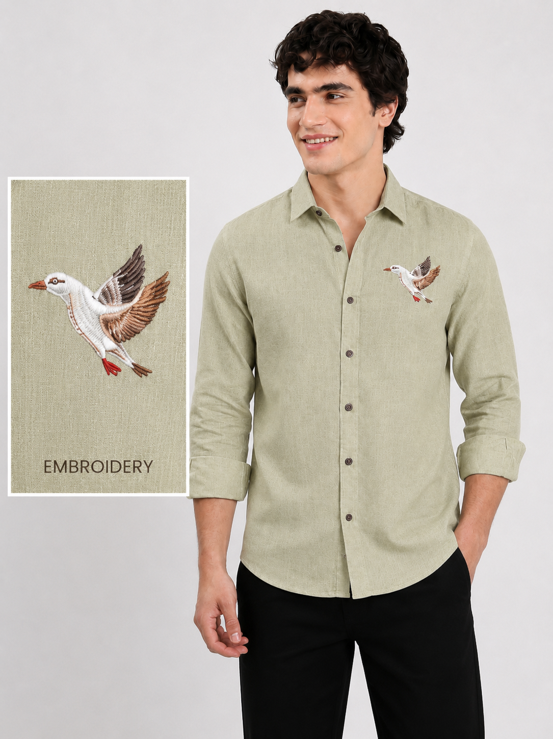 Flying Seagull Full Sleeve Casual Shirt